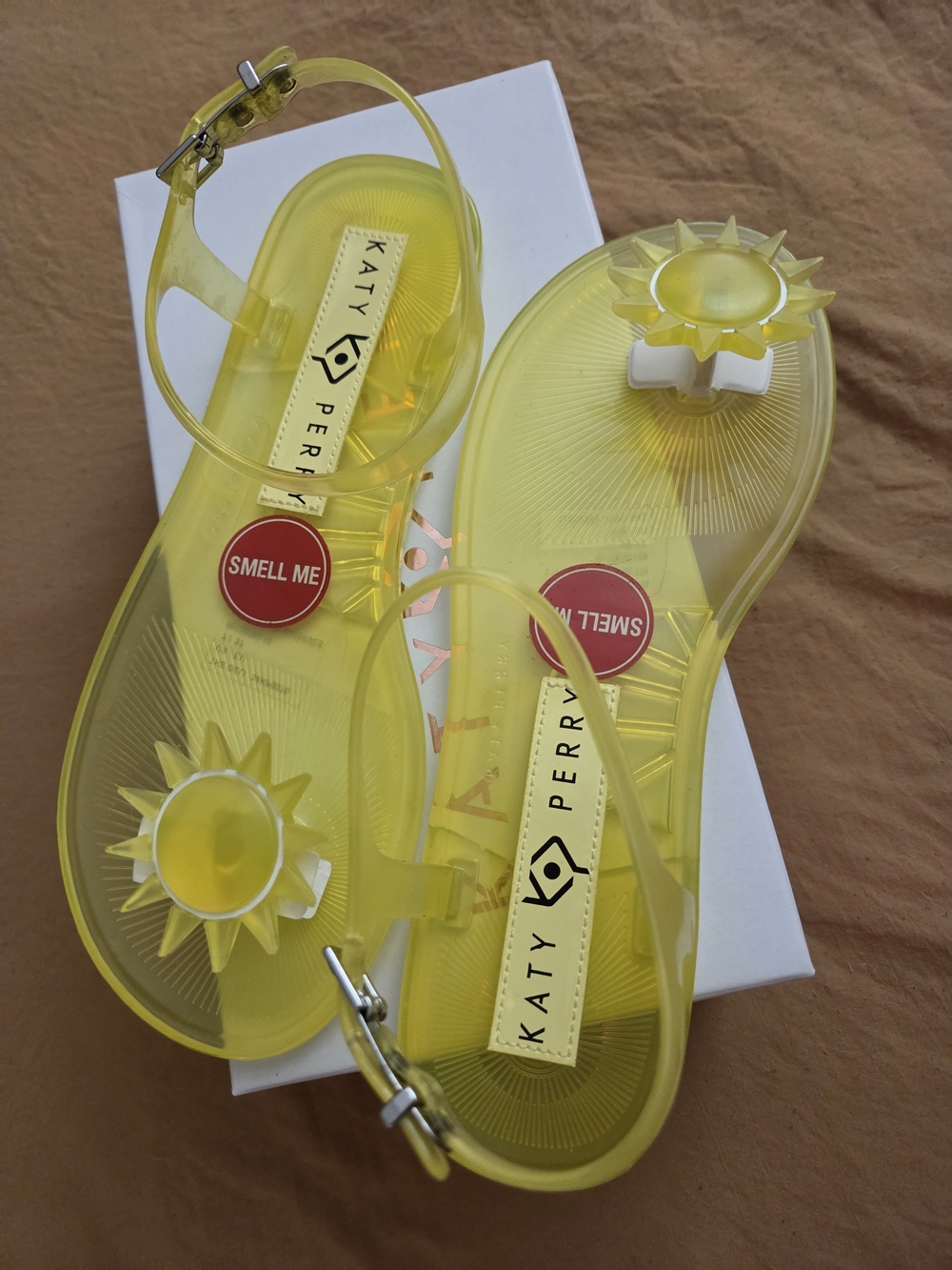 Katy Perry Collections Yellow Jelly Sunflower Ankle-Strap Sandals - Picture 4 of 6